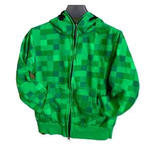 Jacket Jinx Creeper Hoodie JINX Minecraft Boys' Creeper Zip-Up